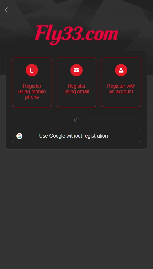 Fly33 Game Register